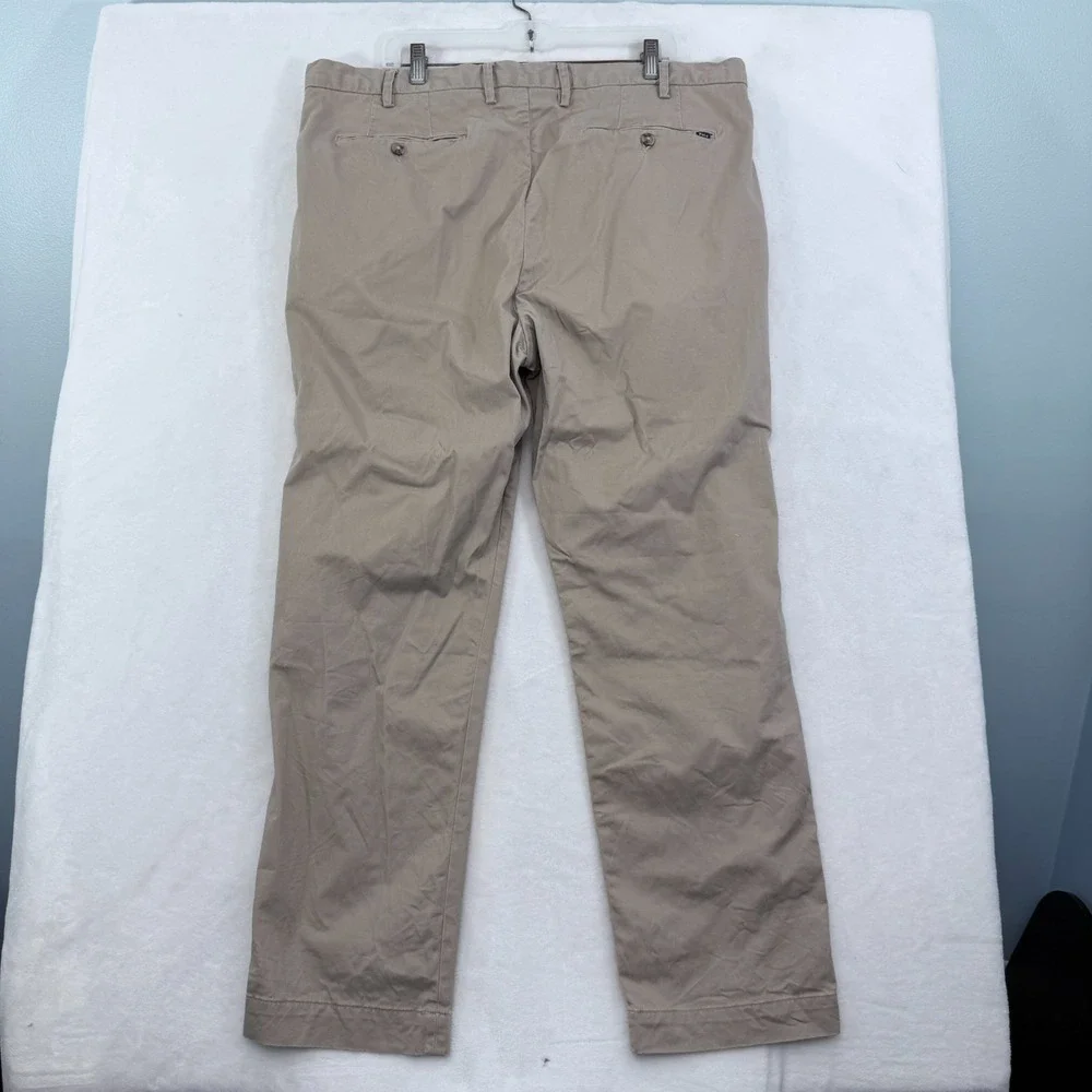 Polo Ralph Lauren Pants Mens 40x32 (38x28) Beige Stretch Straight Fit Casual
